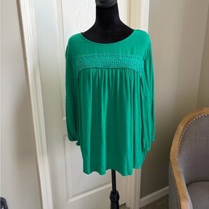 St. John's Bay Vibrant Green Blouse